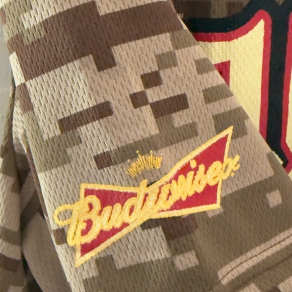 Vintage AZ Diamondbacks Digital Camo Baseball Jersey | Budweiser Sponsor SGA | L - Picture 5 of 6